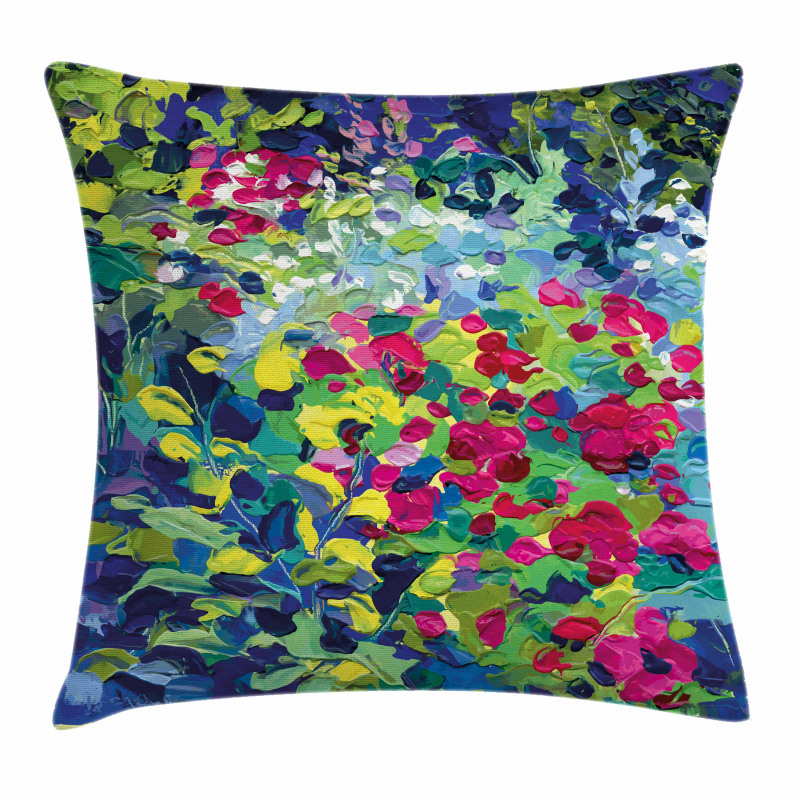 Floral Field Summer Pillow Cover