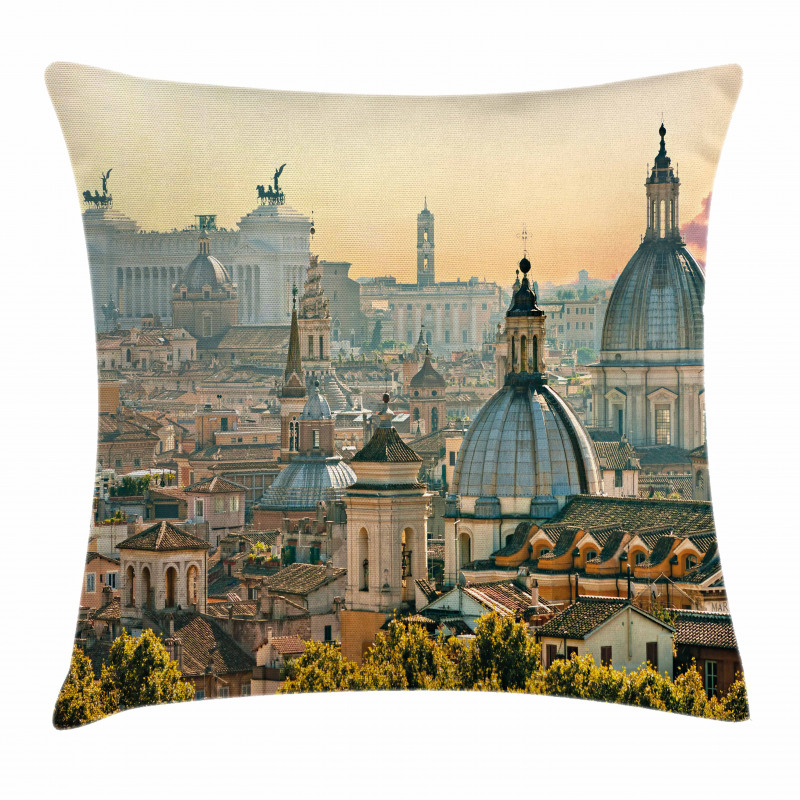 Rome Historical Landmark Pillow Cover
