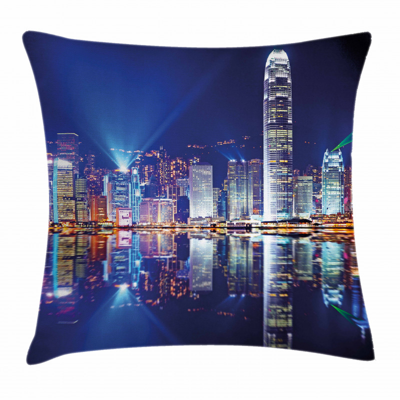 Hong Kong Island Modern Pillow Cover