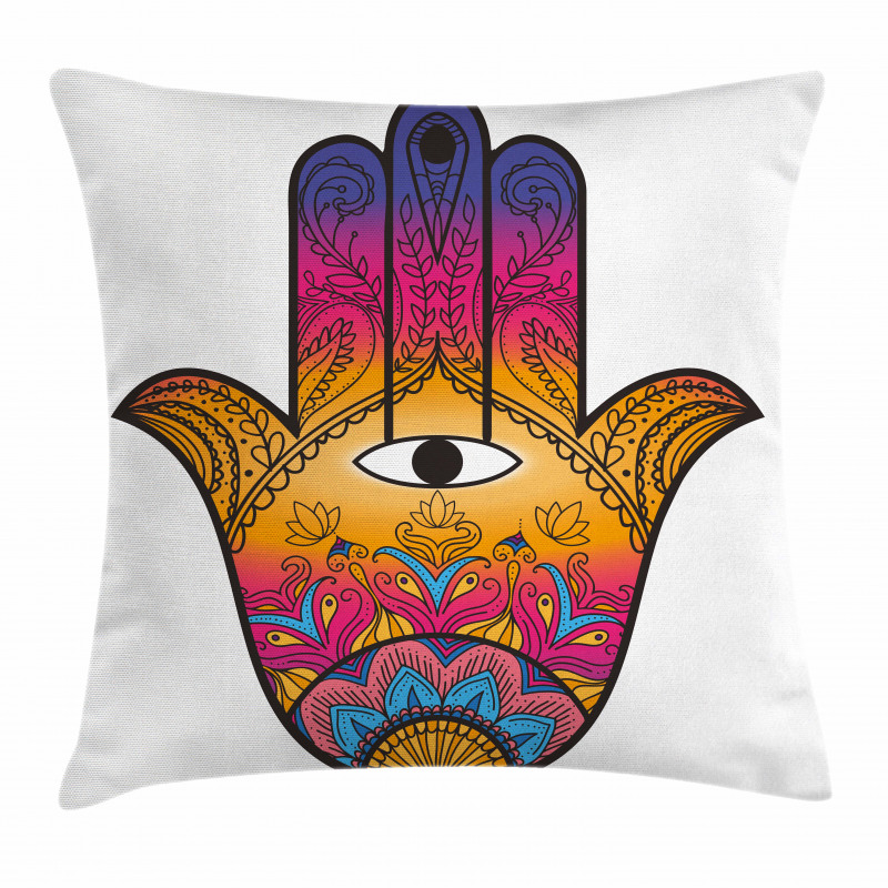 Mystical Colorful Lotus Pillow Cover