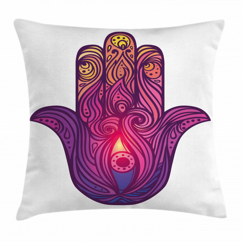 Vivid Floral Aura Energy Pillow Cover