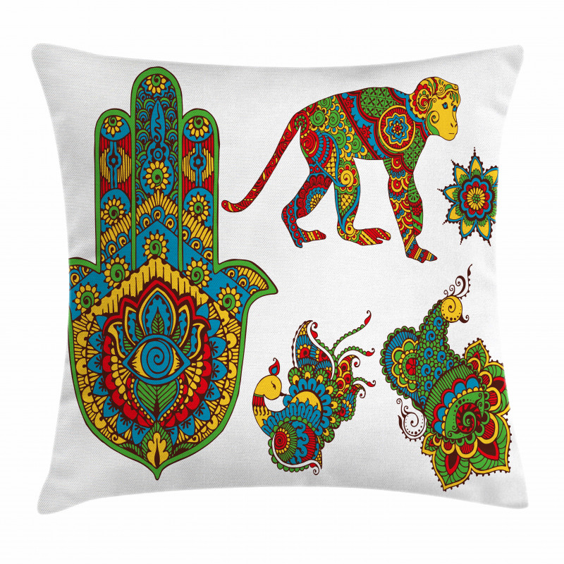 Mehndi Style Pillow Cover