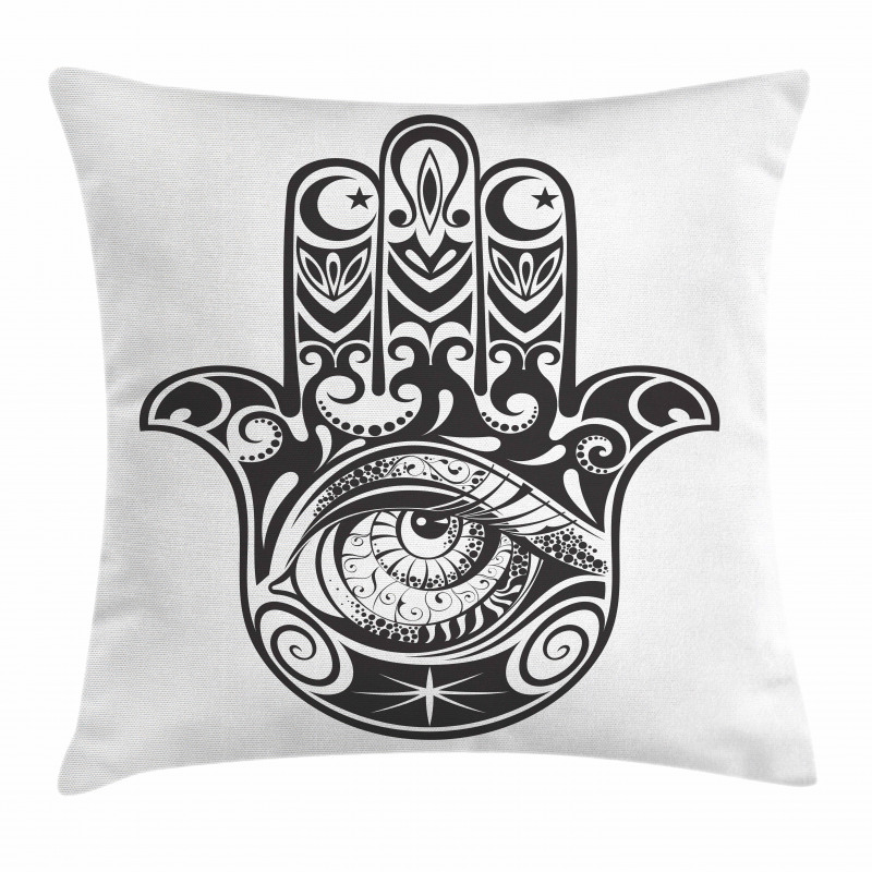 Art Moon Evil Eye Pillow Cover
