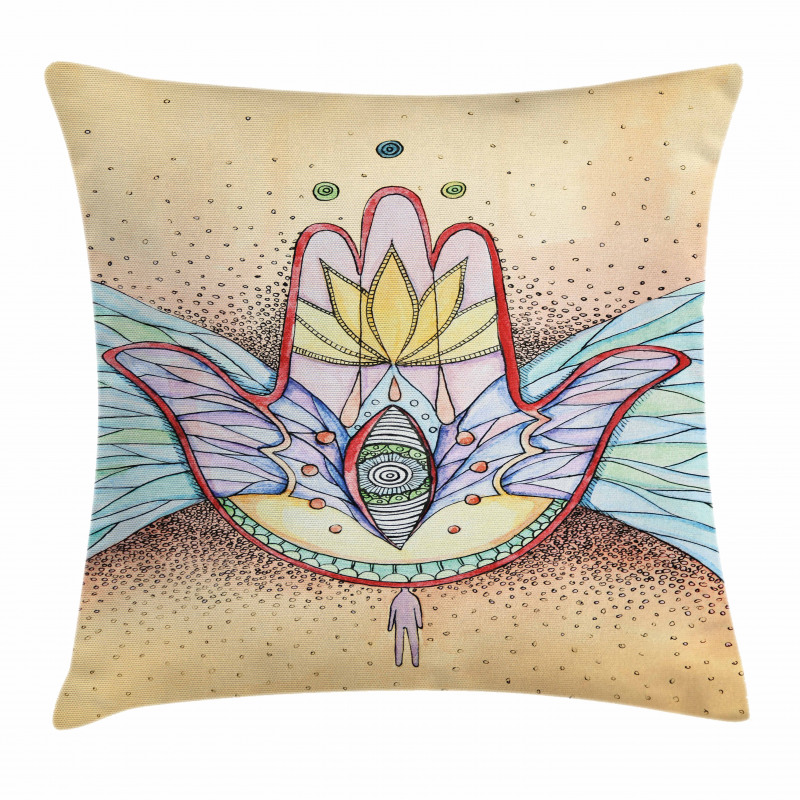 Wings Eye Mystical Pillow Cover