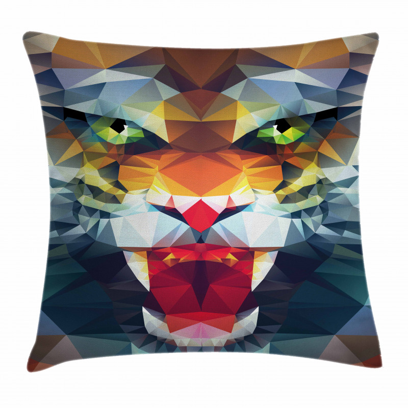 Abstract Portrait Animal Pillow Cover