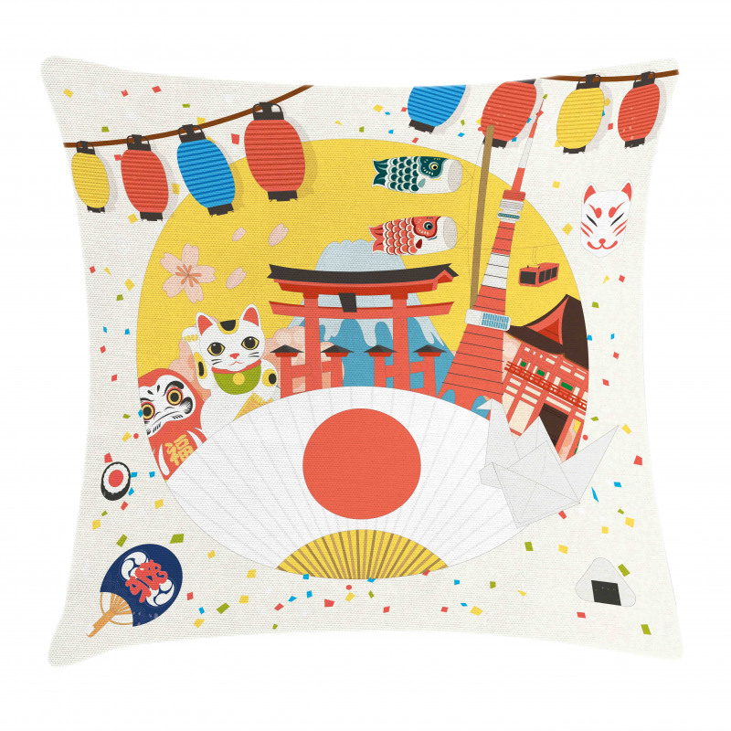 Japanese Kawai Pattern Pillow Cover