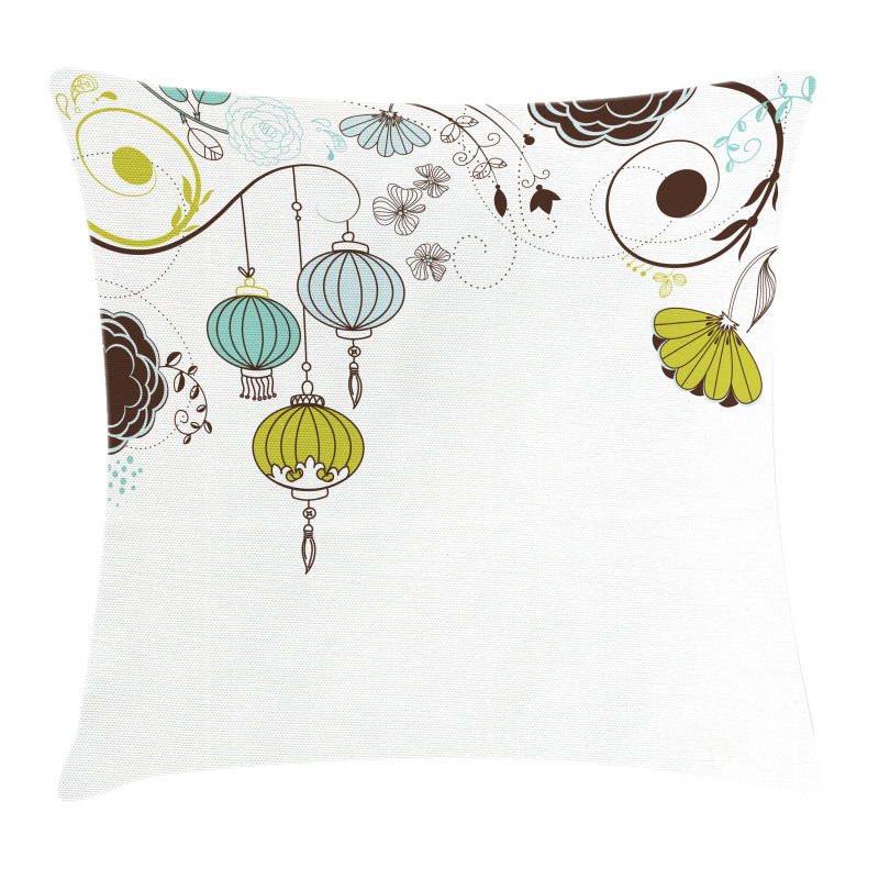 Abstract New Year China Pillow Cover