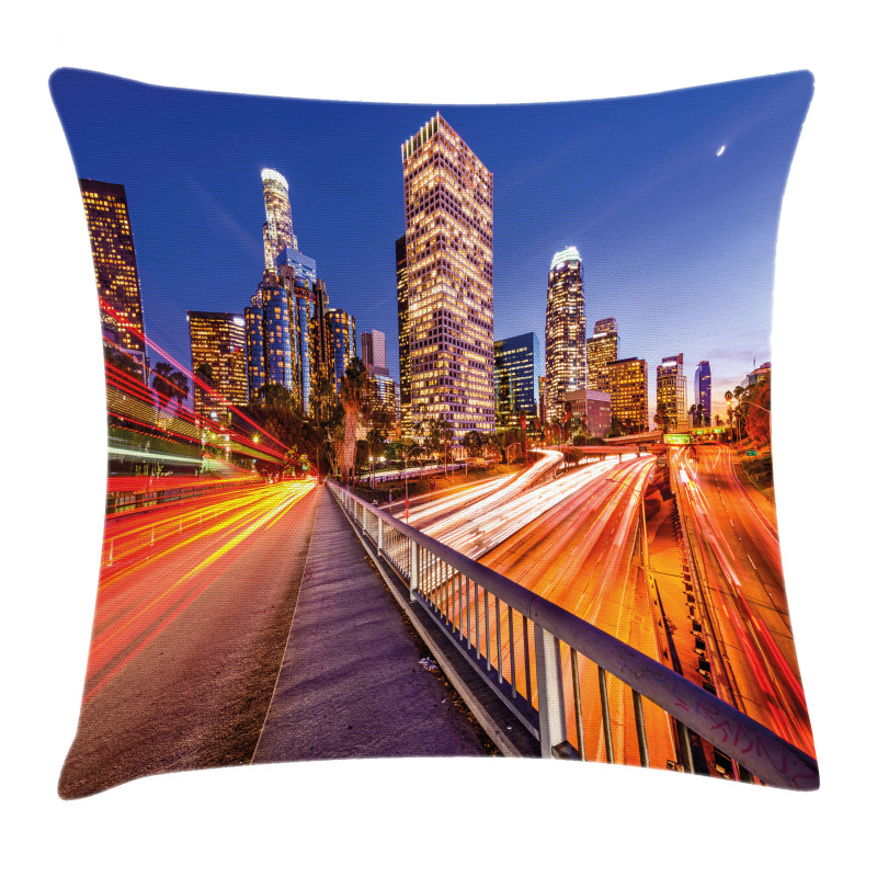 Los Angeles USA Downtown Pillow Cover