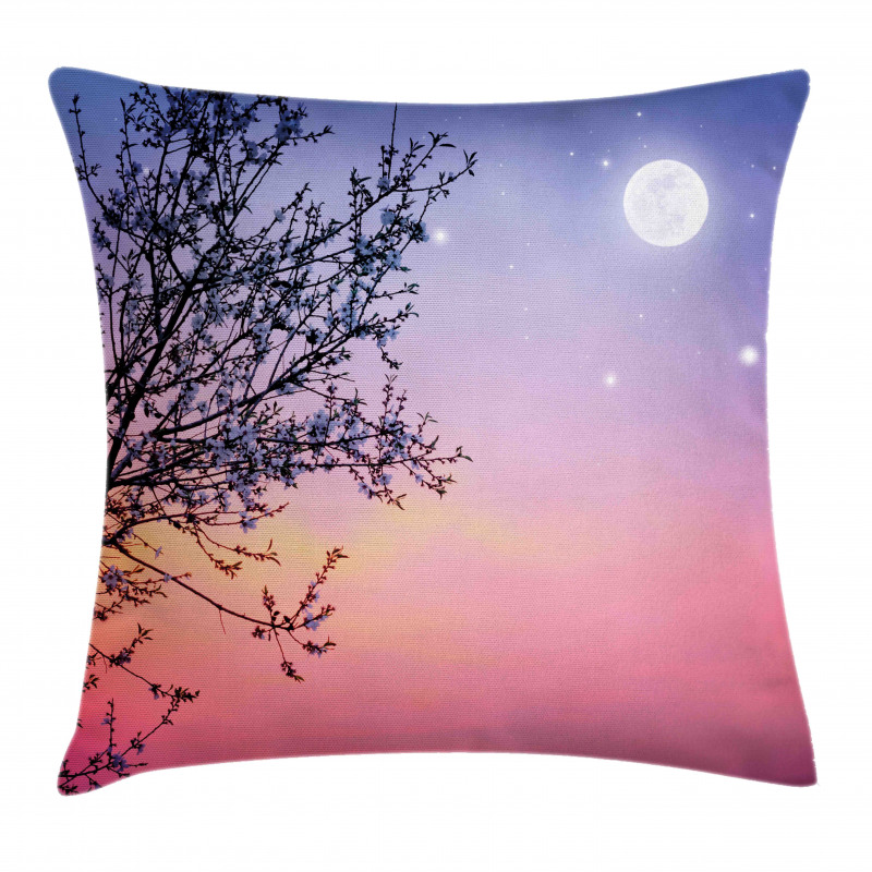 Dreamy Sky Spring Tree Pillow Cover
