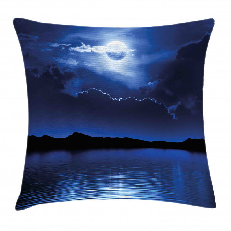 Fantasy Moon Calm Water Pillow Cover