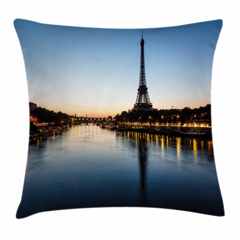 Eiffel Tower at Twilight Pillow Cover