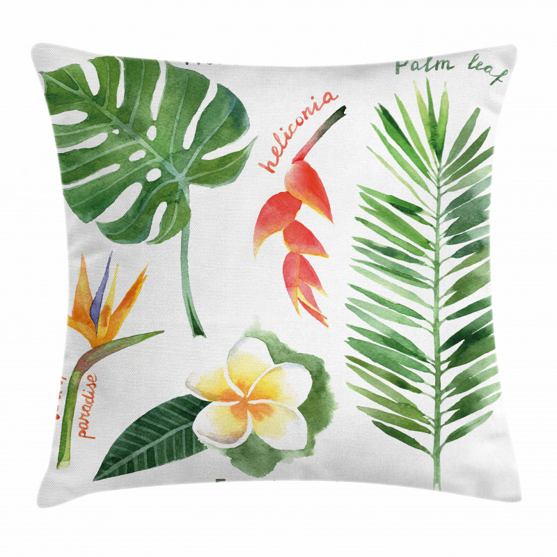 Tropical Flora Pillow Cover