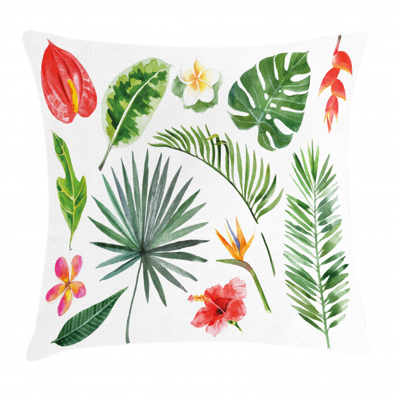 Heliconia Philodendron Pillow Cover