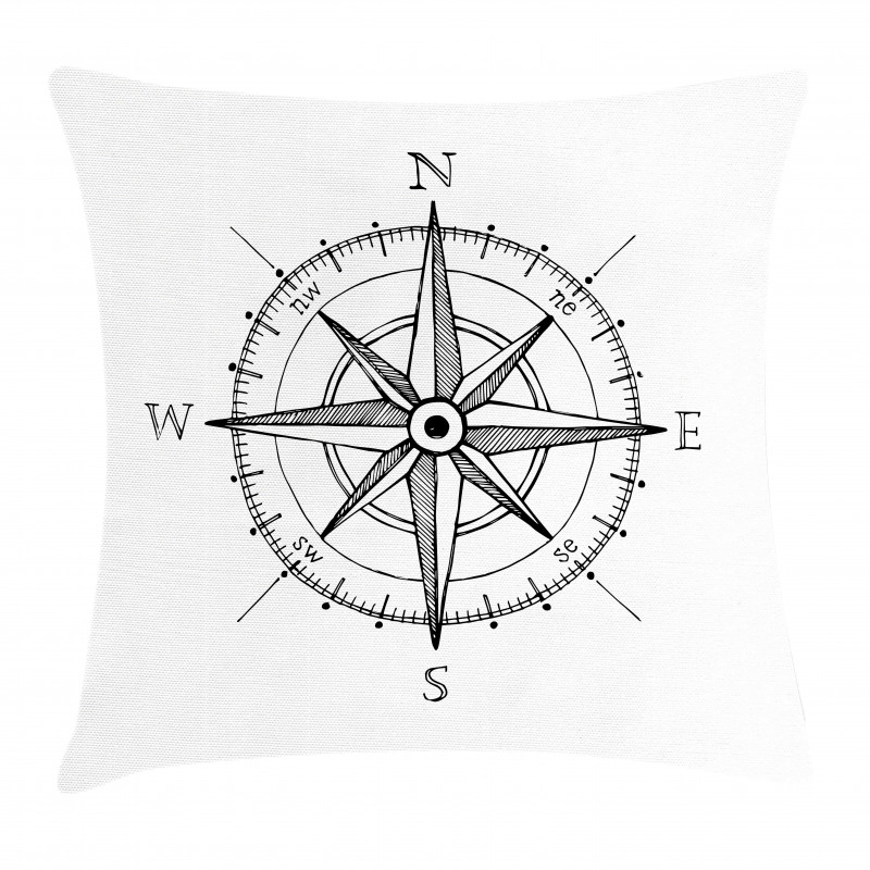 Windrose Directions Pillow Cover