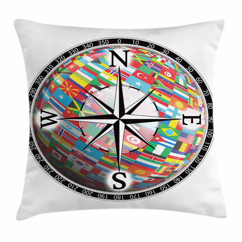 Flags of Globe Unity Pillow Cover