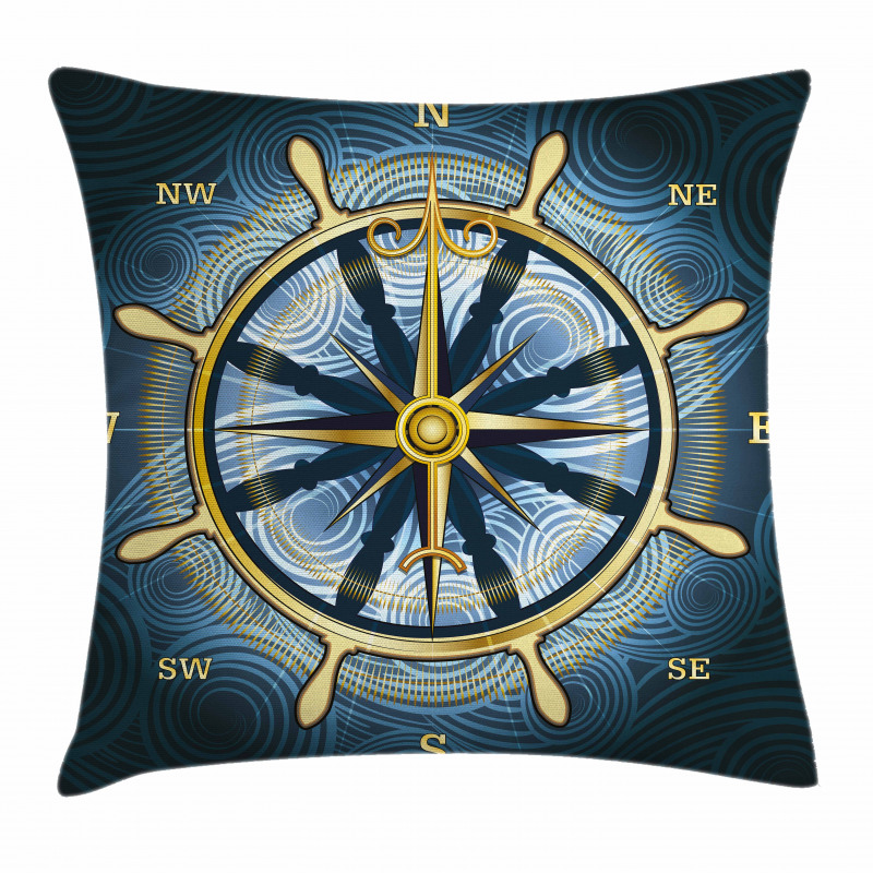 Yellow Navigation Pillow Cover
