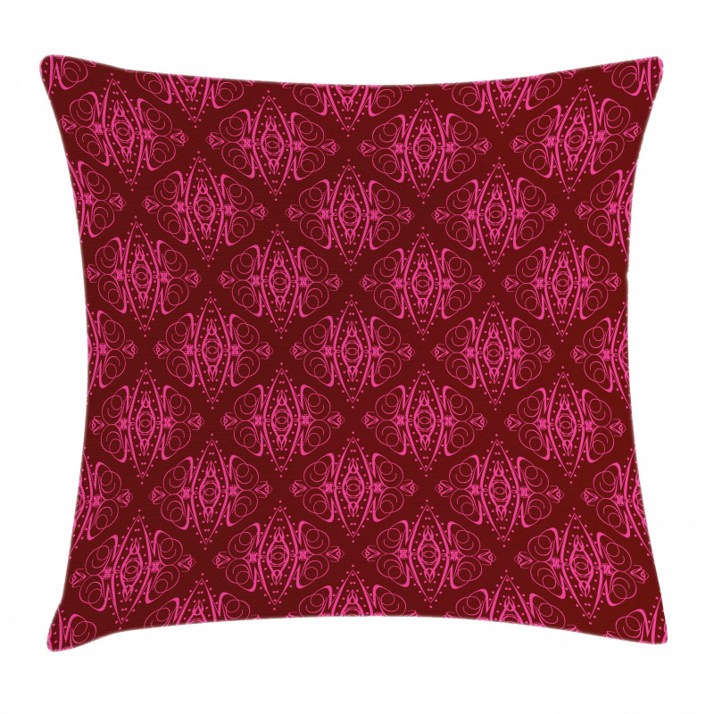 Traditional Damask Pillow Cover