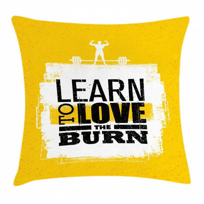 Love the Burn Grungy Pillow Cover