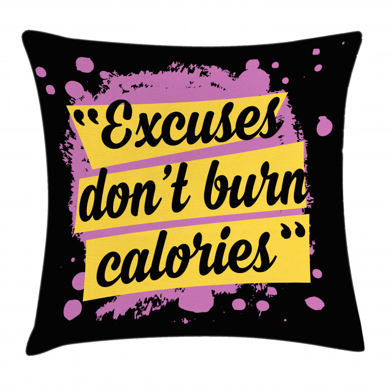Gym Motivation Modern Pillow Cover