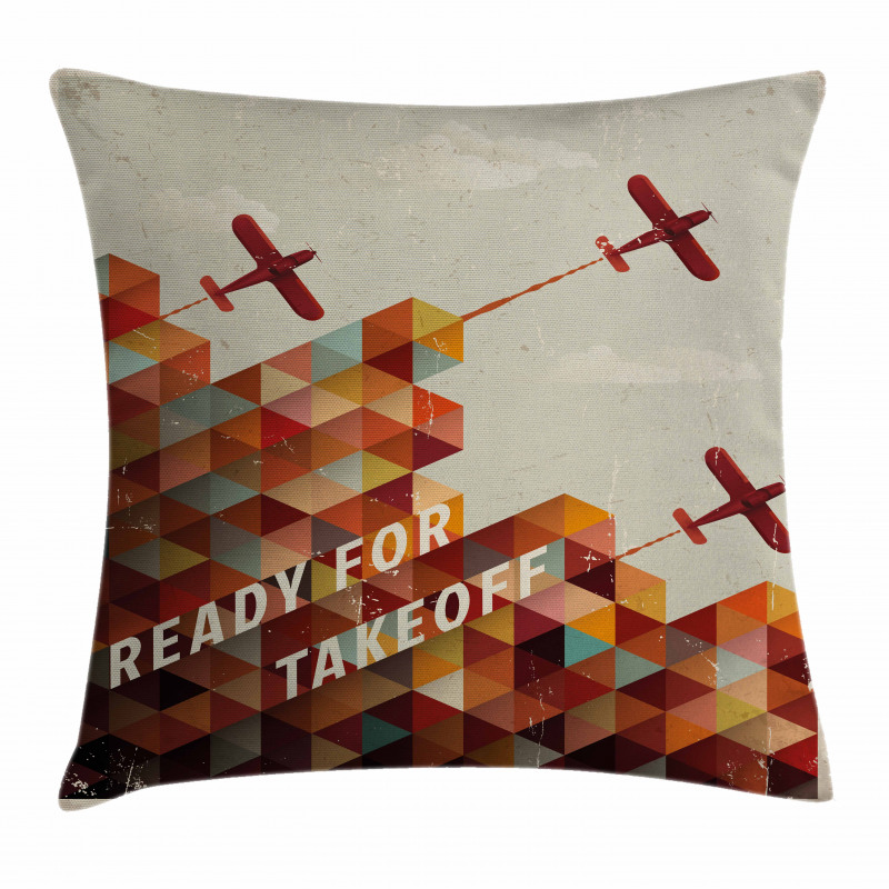 Geometric Aged Pillow Cover
