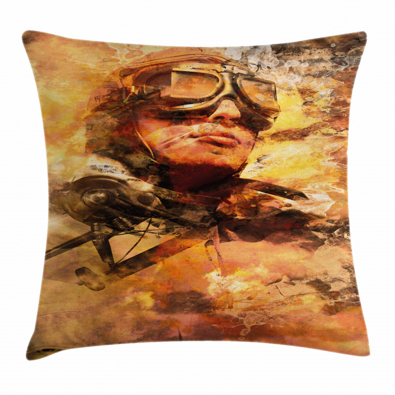 Pilot Portrait Pillow Cover