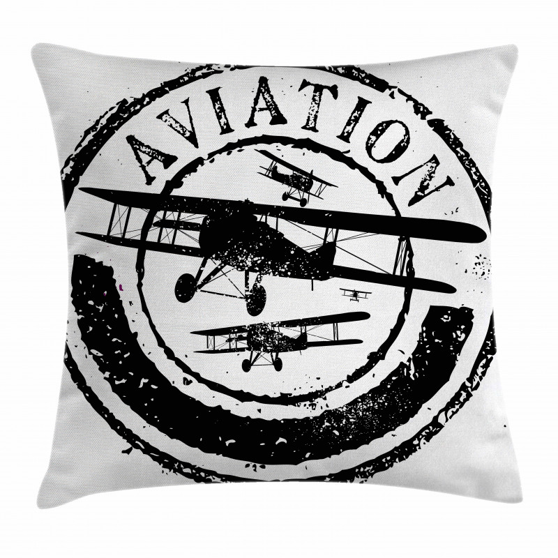 Aviation Retro Pillow Cover