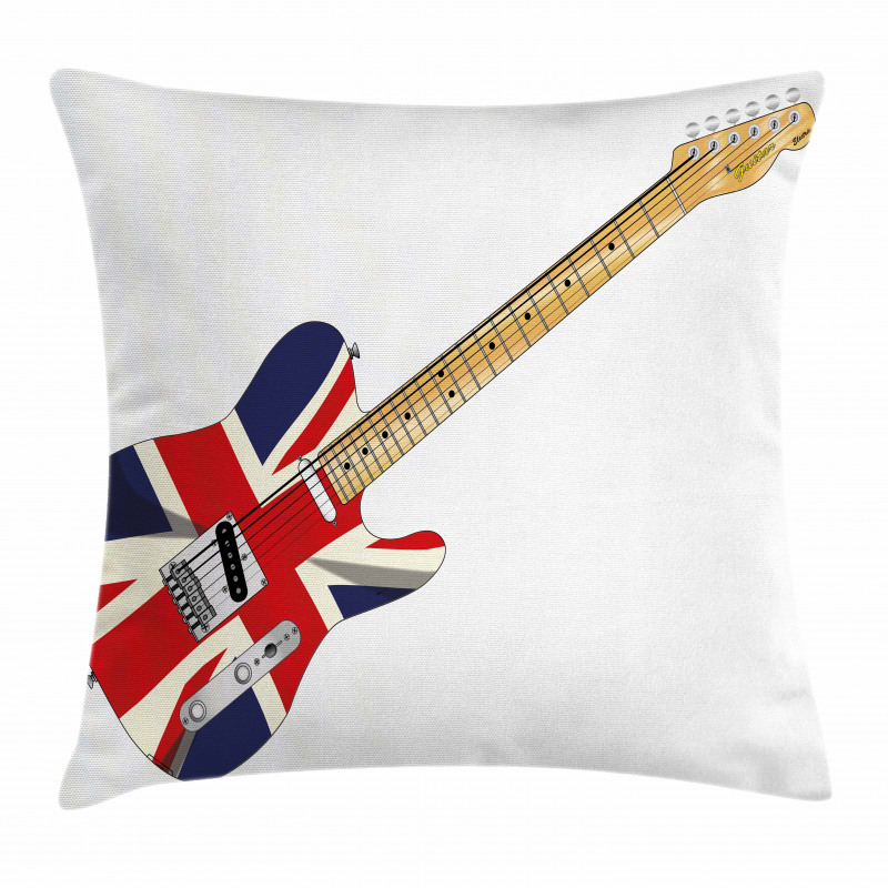 Electric Guitar Flag Pillow Cover