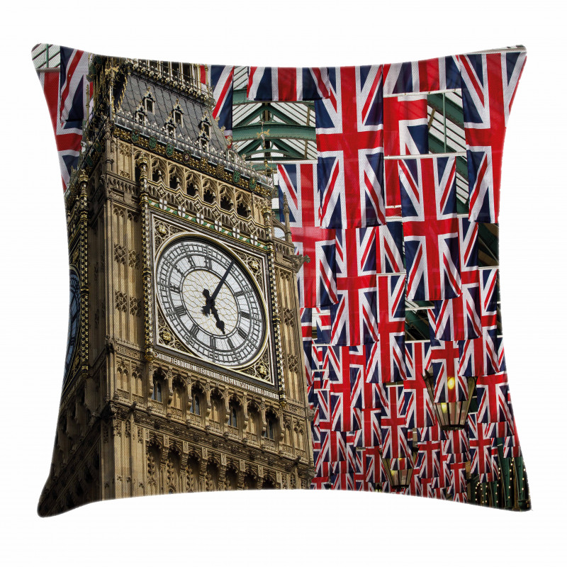 UK Flags Pillow Cover