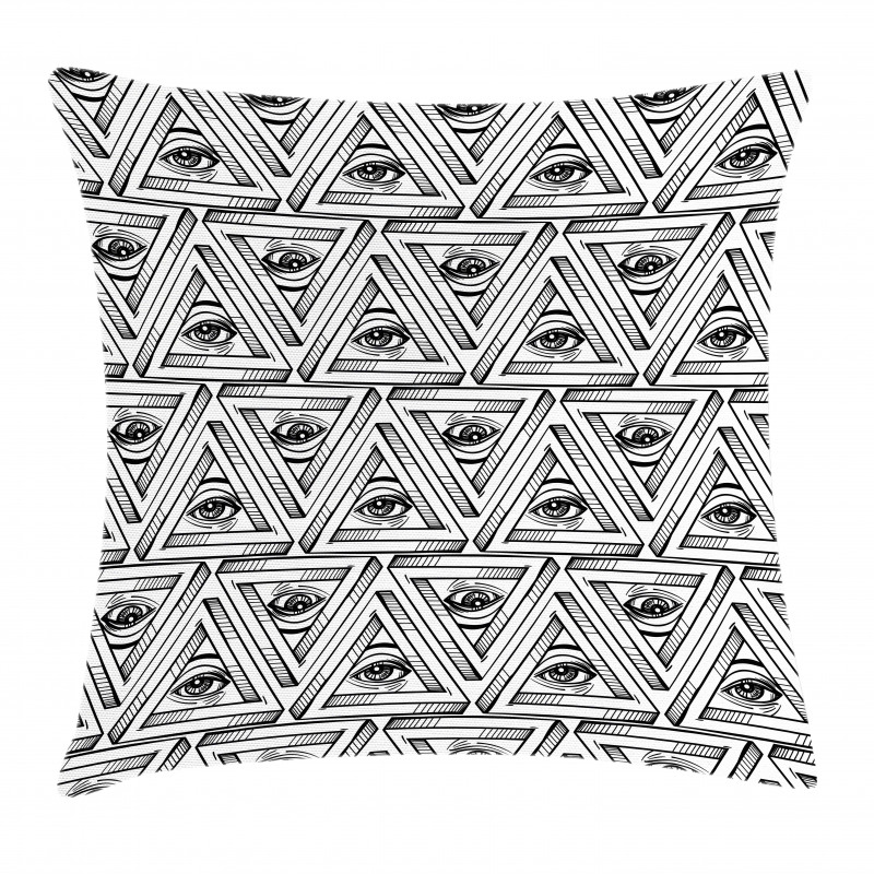 All Seeing Eye Pyramidal Pillow Cover