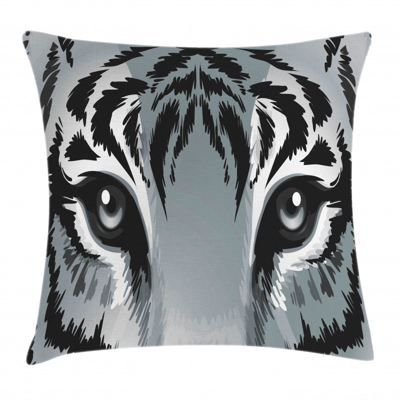 Tiger Sharp Eyes Wildlife Pillow Cover