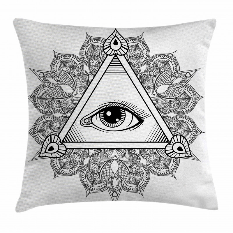 Vintage Tattoo Boho Occult Pillow Cover