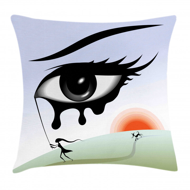 Surreal Avant Garde Art Pillow Cover