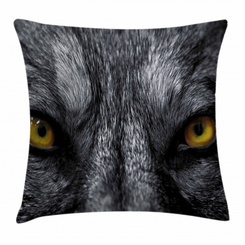 Wild Wolf Dangerous Mammal Pillow Cover