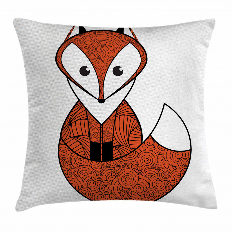 Cartoon Spiral Patterns Pillow Cover