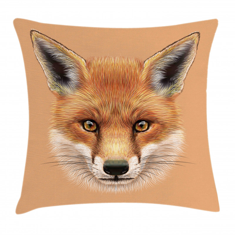 Fluffy Face Forest Pillow Cover