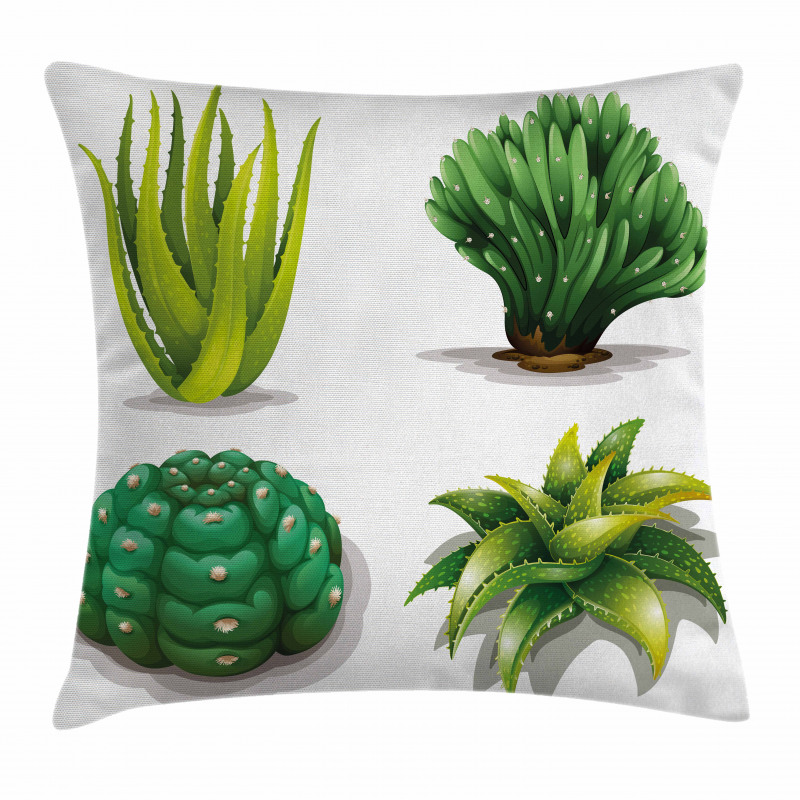 Aloe Vera Plants Cacti Pillow Cover