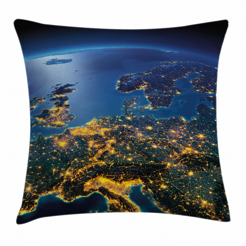 Continent Central Europe Pillow Cover