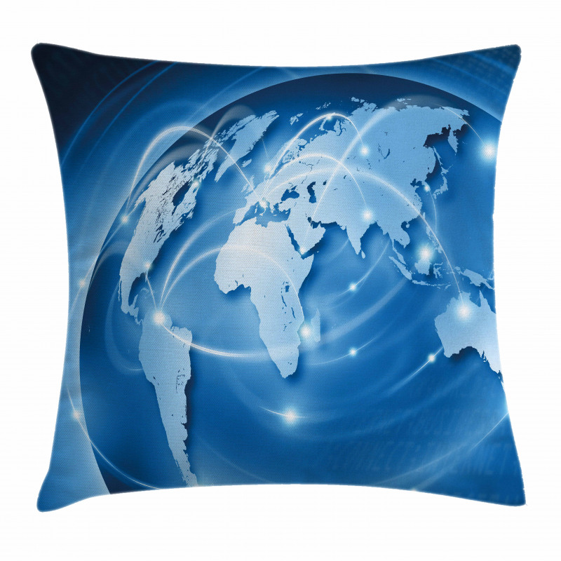 Global Commerce Network Pillow Cover