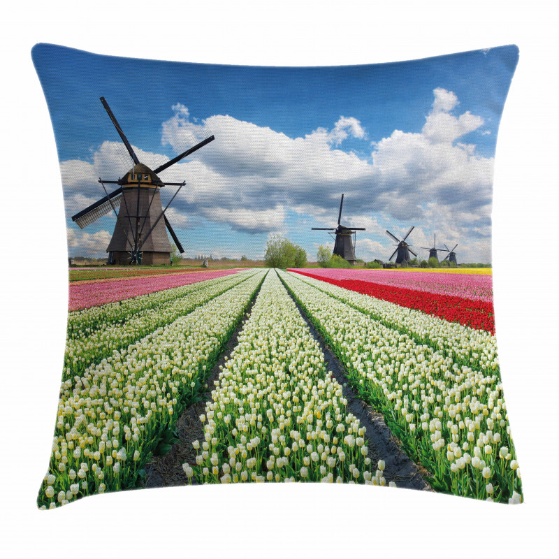 Vivid Farmland Scenic Pillow Cover