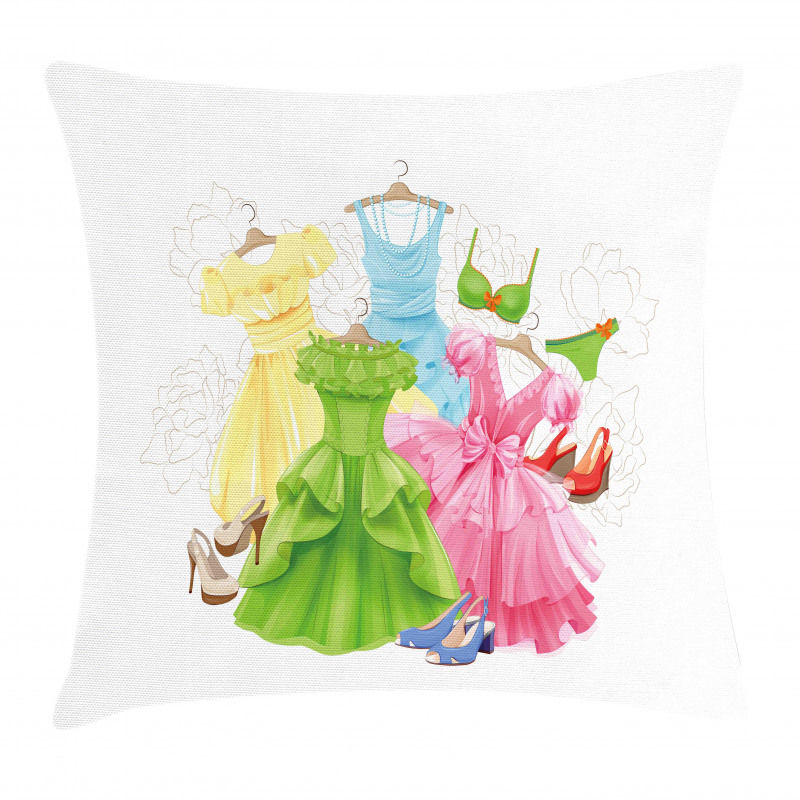 Girl Wardrobe Pillow Cover