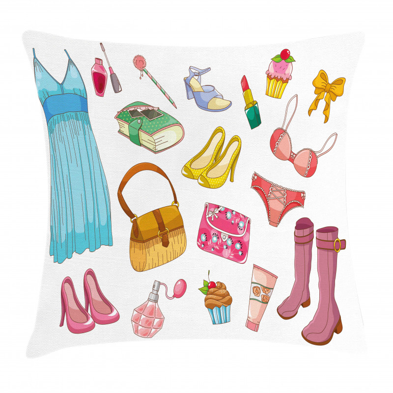 Girlish Items Pillow Cover