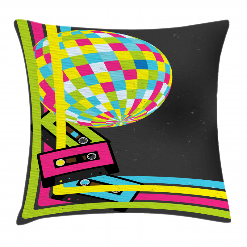 Retro Disco Ball Pillow Cover