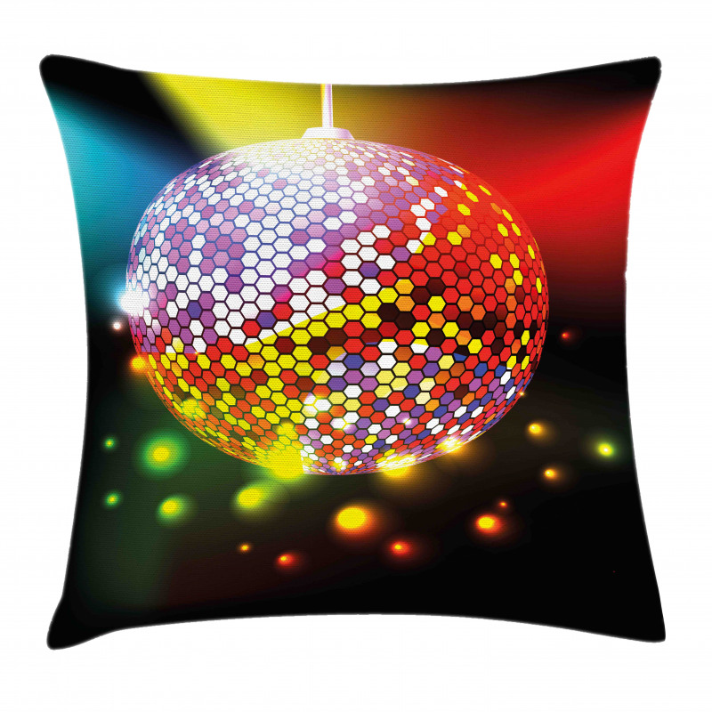Vivid Disco Ball Pillow Cover