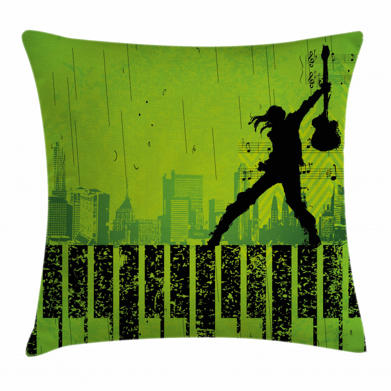 Music in the City Pillow Cover