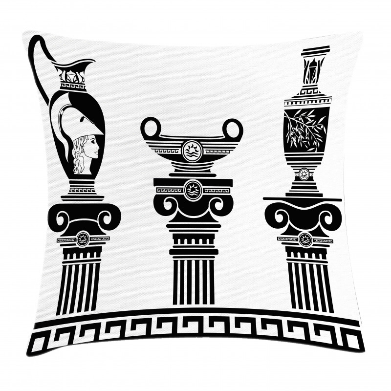 Hellenic Vase Design Pillow Cover