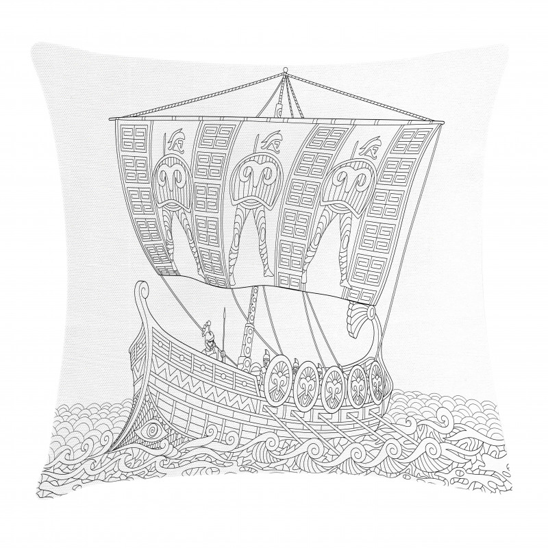Greek Galley Pillow Cover