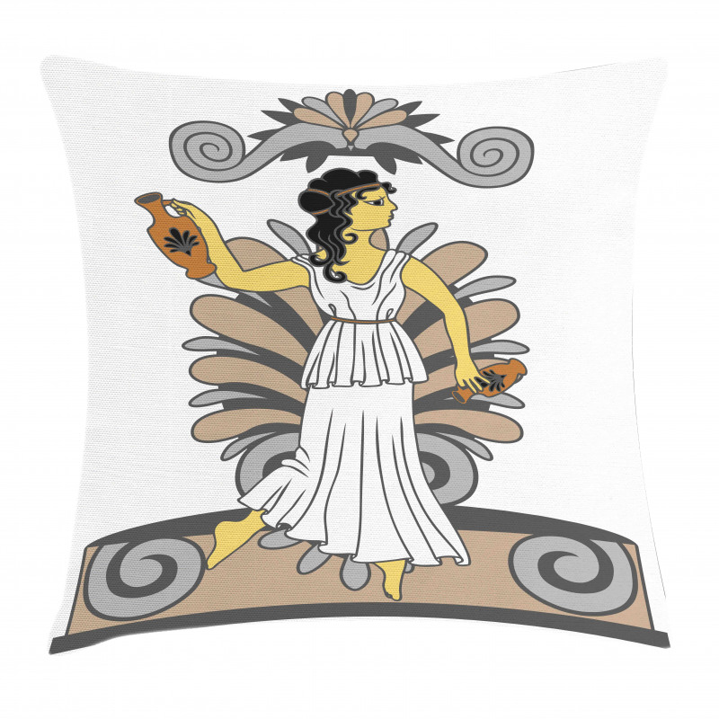 Woman with Amphora Pillow Cover