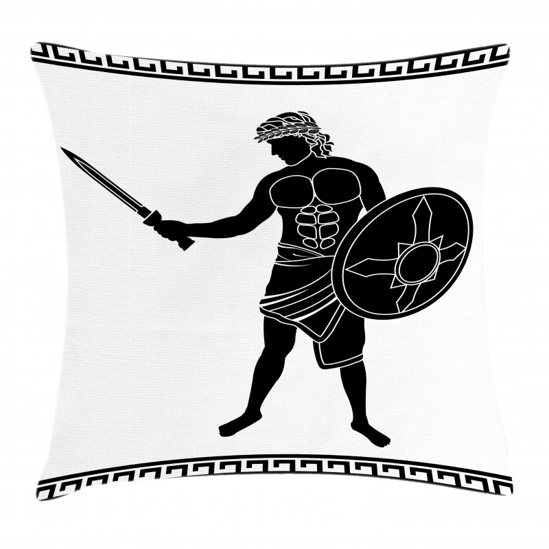 Greek Hero Pillow Cover