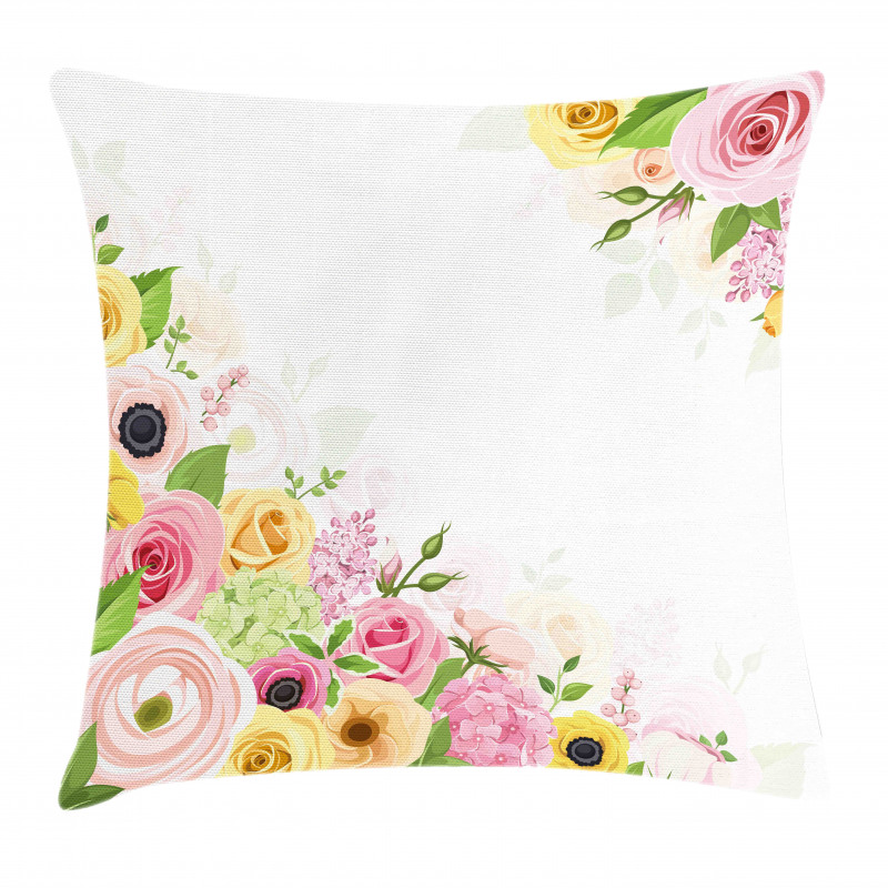 Ranunculus Hydrangea Pillow Cover