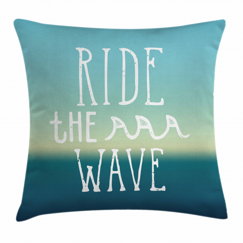 Ocean Graphic Art Pillow Cover